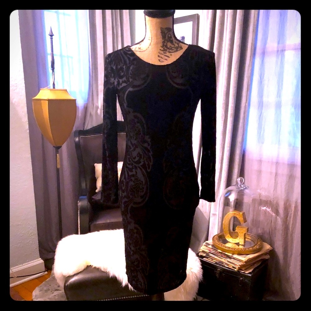 Design Lab (Lord & Taylor) black velvet dress
